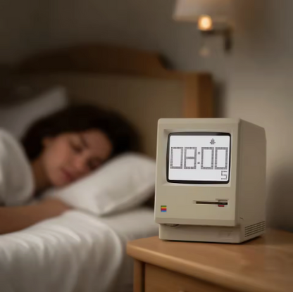 Retro MacClock Creativity Alarm Clock