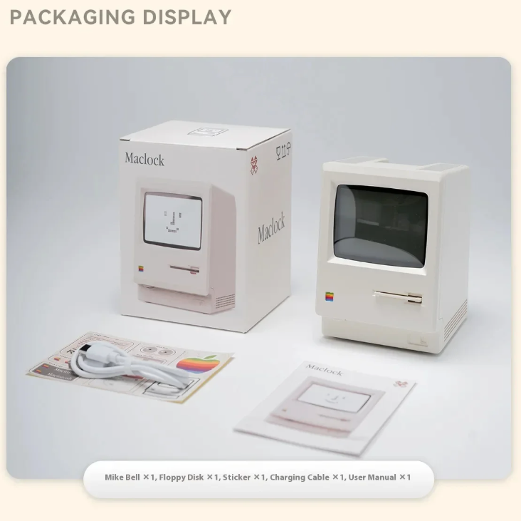 Retro MacClock Creativity Alarm Clock