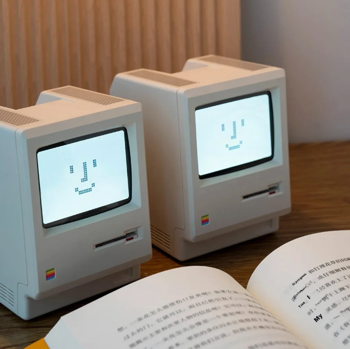 Retro MacClock Creativity Alarm Clock