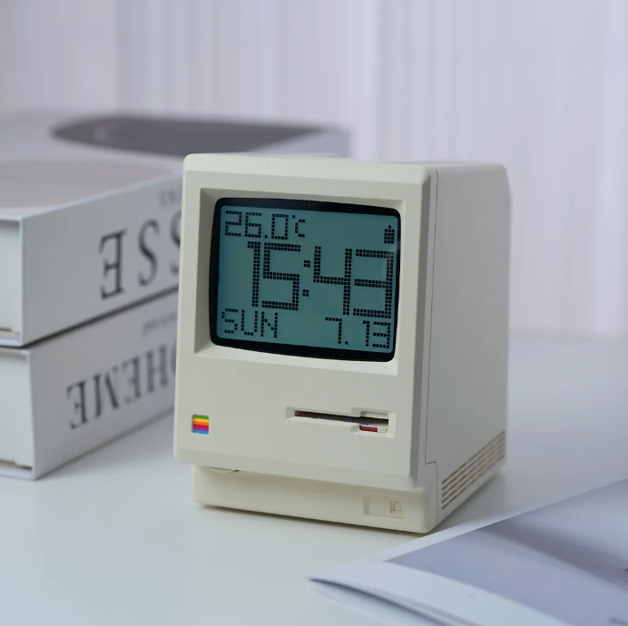 Retro MacClock Creativity Alarm Clock
