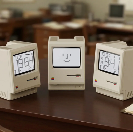 Retro MacClock Creativity Alarm Clock