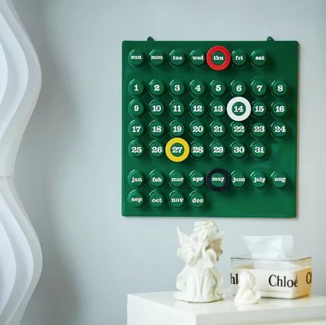 Creative RingAdate Retro Calendar