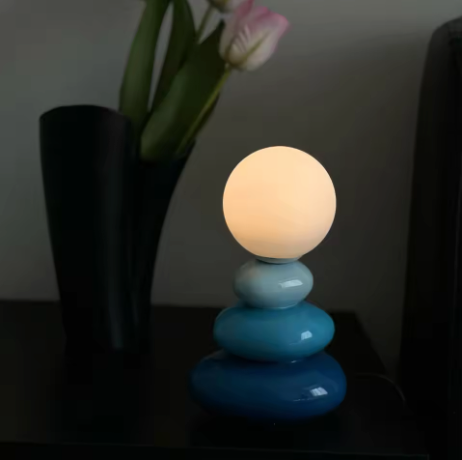 Colorful Stone LED Table Lamp