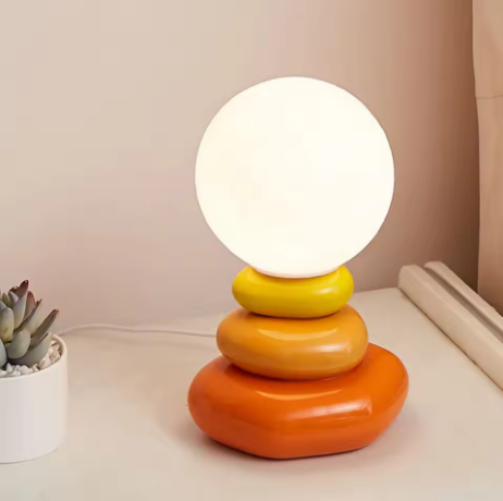Colorful Stone LED Table Lamp