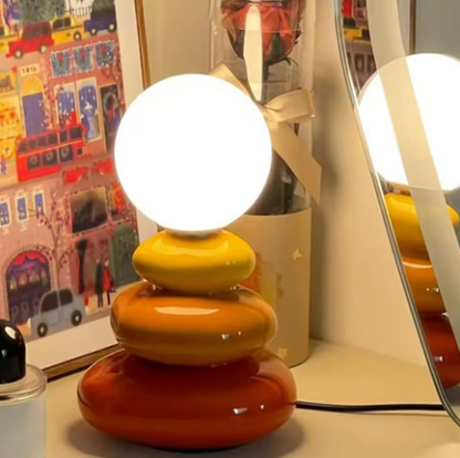Colorful Stone LED Table Lamp