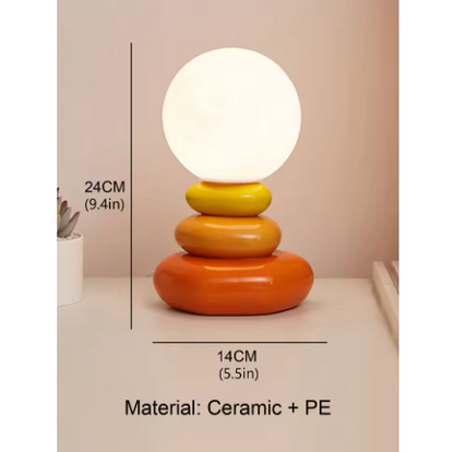 Colorful Stone LED Table Lamp