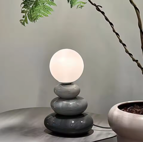 Colorful Stone LED Table Lamp
