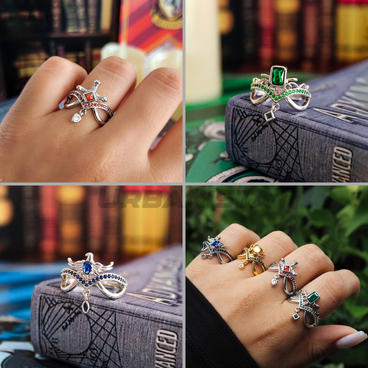 The Hogwarts 4 Houses Rings